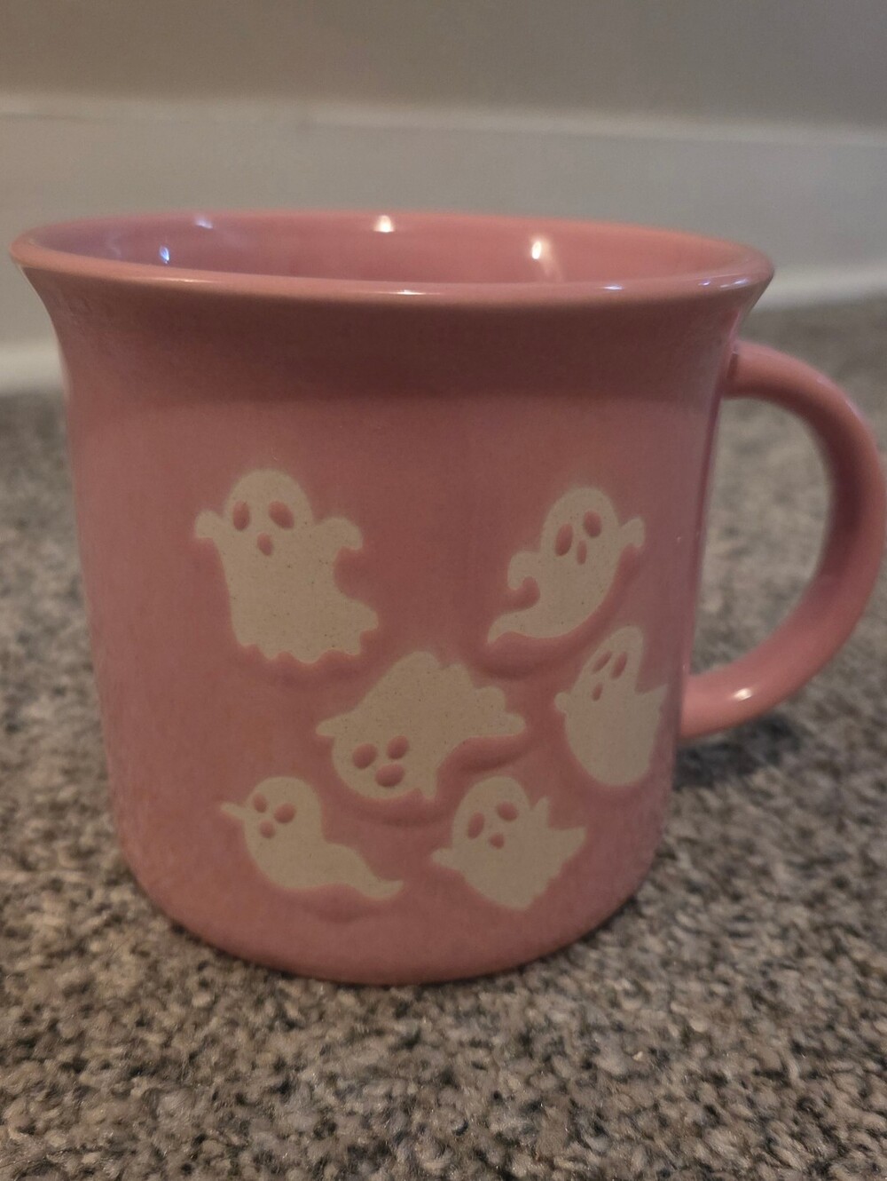 Pink Ghost Ceramic Mug Halloween Cute Summerween